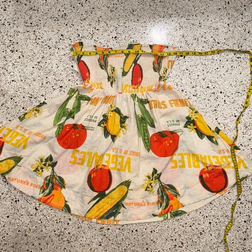 BDG Juliana vegetable stand tomato mini smock dress large L - Picture 5 of 7